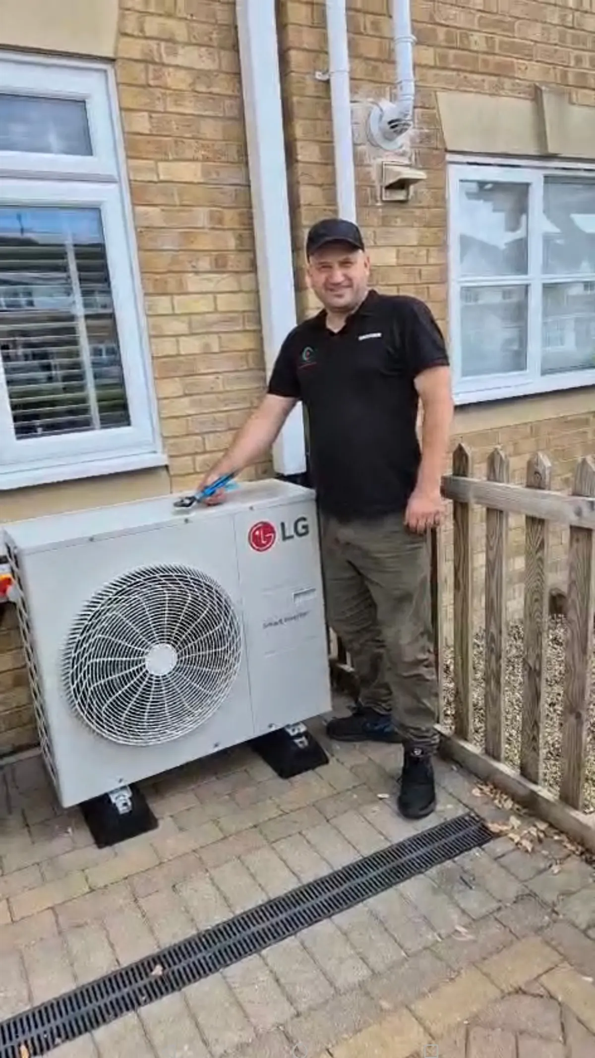 Solar installation work on a London roof